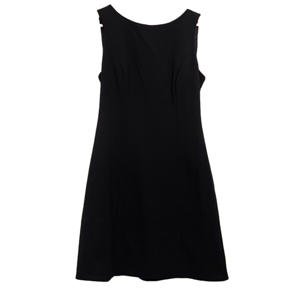 ZARA little black dress open back buckle sleeveless medium flattering film noir - Picture 1 of 12